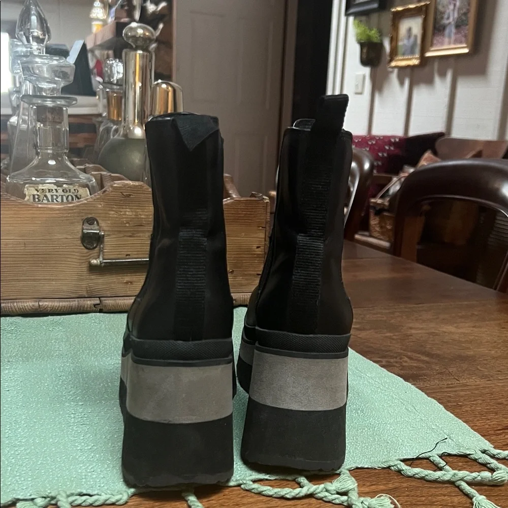 Naked Feet Black Guild Platform Boots